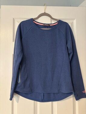 Warm and Sporty North Face Slacker Long Sleeve Pullover in Periwinkle